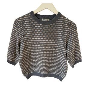 Cotton Candy Short Sleeve Crop Sweater Medium